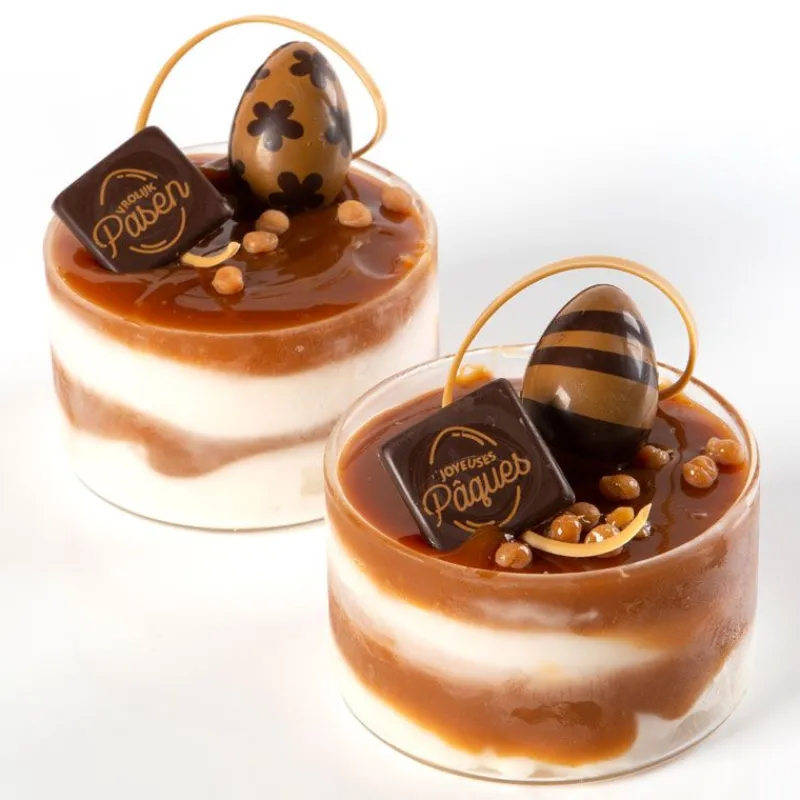Cerf Dellier Oeufs chocolat assortis 3D 3,8 x 2,4 cm (x96)