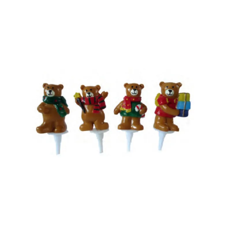 Cerf Dellier Oursons assortis sur pique (x48)