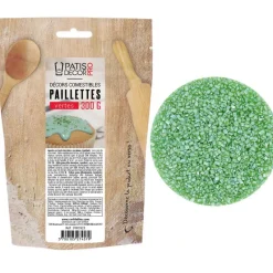 Cerf Dellier Paillettes comestibles vertes 300 g