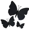 Cerf Dellier Papillons noirs aimantés assortis (x3)
