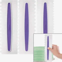 Cerf Dellier Peignes à glaçage assortis Wilton (x3)