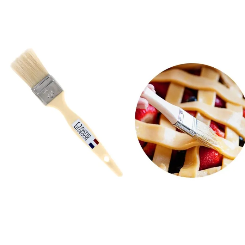 Cerf Dellier Pinceau plat soie manche plastique 35 mm