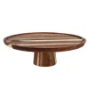 Cerf Dellier Plateau en bois H 10,5 cm Ø26 cm