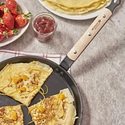 Cerf Dellier Poêle à crêpes anti-adhésive CHOC B BOIS De Buyer Ø 26 cm