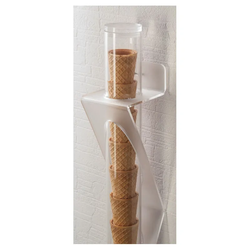 Cerf Dellier Porte-cornets à glace mural PMMA hauteur 56 cm