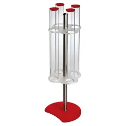 Cerf Dellier Porte-cornets à glace rotatif 4 tubes hauteur 76,5 cm