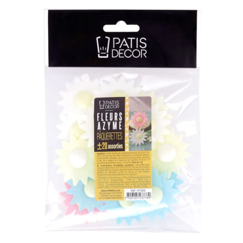 Cerf Dellier Pâquerettes assorties en azyme x20