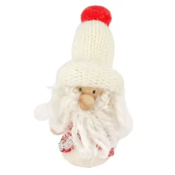 Cerf Dellier Père Noël bonnet blanc