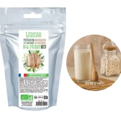 Cerf Dellier Préparation instantanée pour boisson avoine biologique 120 g - DDM 08/24