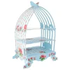 Cerf Dellier Présentoir cage à oiseaux bleu