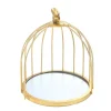 Cerf Dellier Présentoir cage à oiseaux doré 21 cm