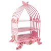 Cerf Dellier Présentoir cage à oiseaux rose