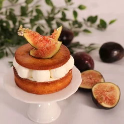 Cerf Dellier Présentoir cupcake individuel blanc en céramique - Ø 10 cm