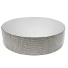 Cerf Dellier Présentoir gâteau effet miroir et contour en strass 40 cm
