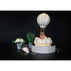 Cerf Dellier Présentoir gâteau effet miroir et contour en strass 35 cm
