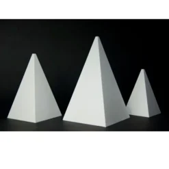 Cerf Dellier Présentoir polystyrène pyramide 4 faces