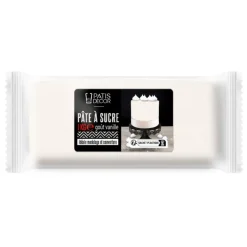 Cerf Dellier Pâte à sucre blanche premium arôme vanille 1 kg