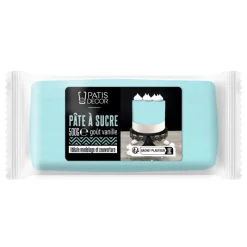 Cerf Dellier Pâte à sucre bleu ciel 500 g - DDM 09/24