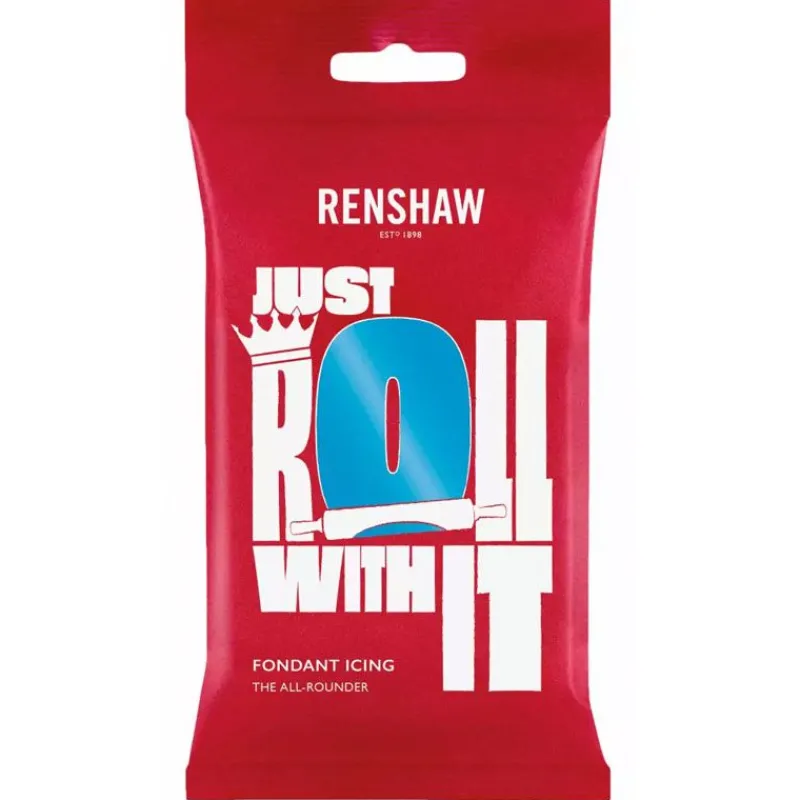 Cerf Dellier Pâte à sucre Bleu Turquoise Renshaw 250 g