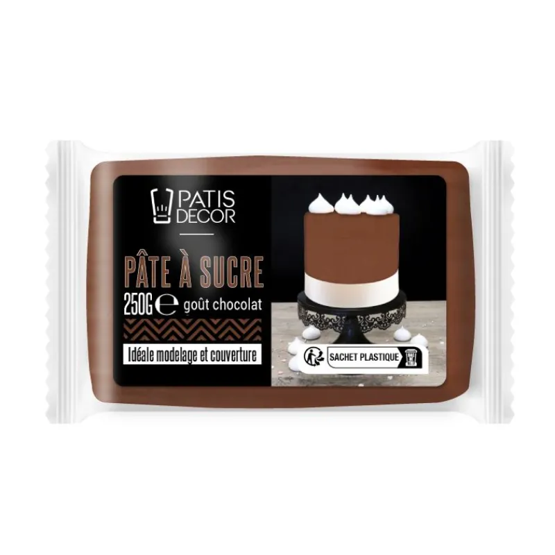 Cerf Dellier Pâte à sucre chocolat 250 g