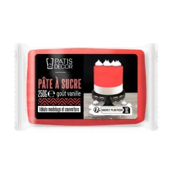 Cerf Dellier Pâte à sucre rouge 250 g