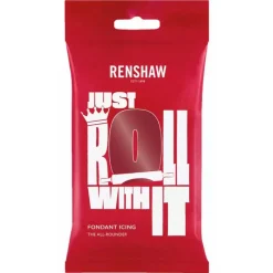 Cerf Dellier Pâte à sucre rouge rubis Renshaw 250 g