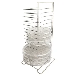 Cerf Dellier Rack pour grilles à pizza inox 15 niveaux jusqu'à 40 cm