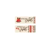 Cerf Dellier Rectangles Joyeuses Noël rouge assortis chocolat blanc (x80)
