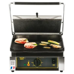 Cerf Dellier Roller Grill grill fonte rainurée simple 3 KW