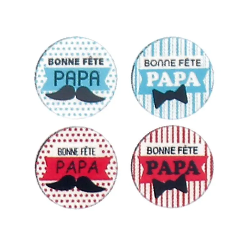Cerf Dellier Ronds chocolat assortis Bonne Fête Papa (x54)