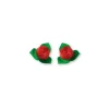 Cerf Dellier Roses rouges avec feuilles (x10)