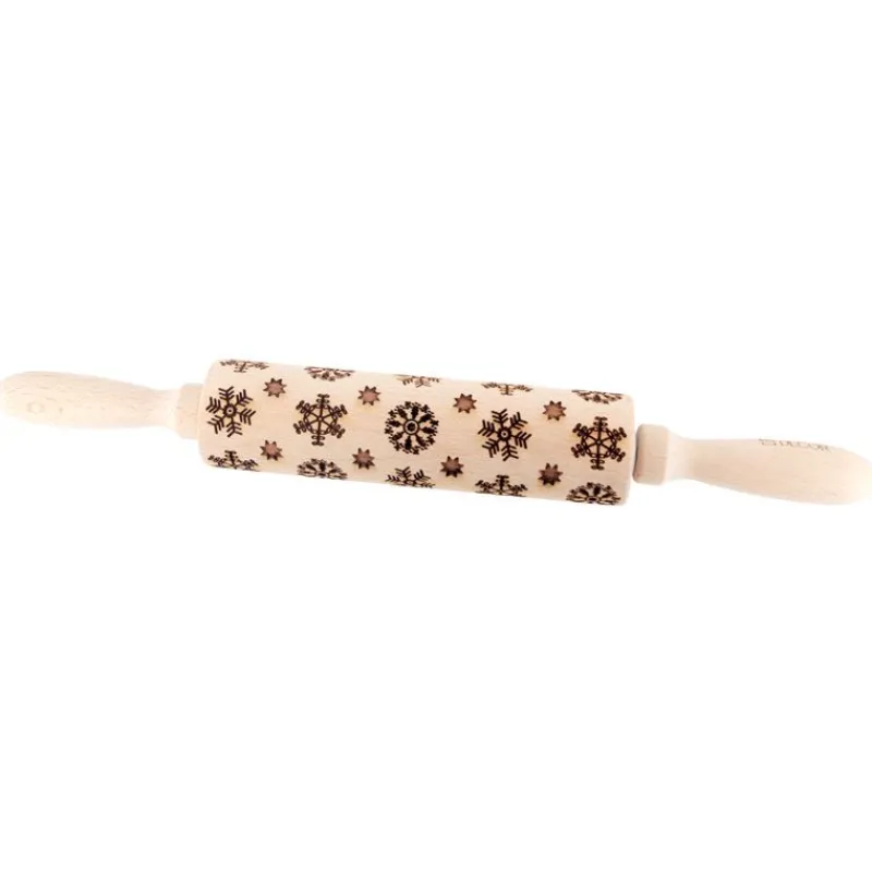 Cerf Dellier Rouleau empreintes Flocons