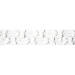 Cerf Dellier Ruban pâte à sucre noeuds blanc h 3 cm (2,5 m)