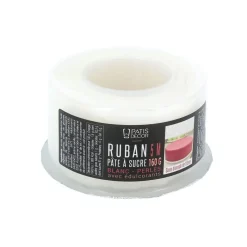 Cerf Dellier Ruban pâte à sucre perles h 1,25 cm (5 m)