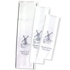 Cerf Dellier Sac à pain long kraft blanchi