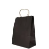 Cerf Dellier Sac en papier noir - 21x11x27 cm