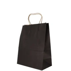 Cerf Dellier Sac en papier noir - 21x11x27 cm