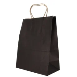 Cerf Dellier Sac en papier noir - 25x12x33 cm