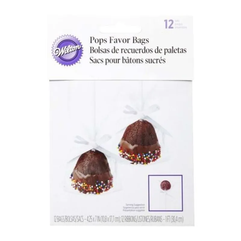 Cerf Dellier Sachets à cake pops Wilton (x12)