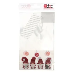 Cerf Dellier Sachets bonbons Lutins + liens - 14 x 23 cm (x 10)