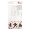 Cerf Dellier Sachets bonbons Pains d'épices + liens - 14 x 23 cm (x 10)