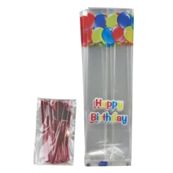 Cerf Dellier Sachets Happy Birthday fond plat + liens (x25)