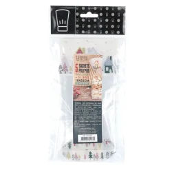 Cerf Dellier Sachets polypro Village de Noël 10 x 22 cm (x5)