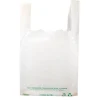 Cerf Dellier Sacs plastique bretelles blancs "Réutilisables" (x500)