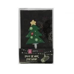 Cerf Dellier Sapin de Noël décoré sur pique