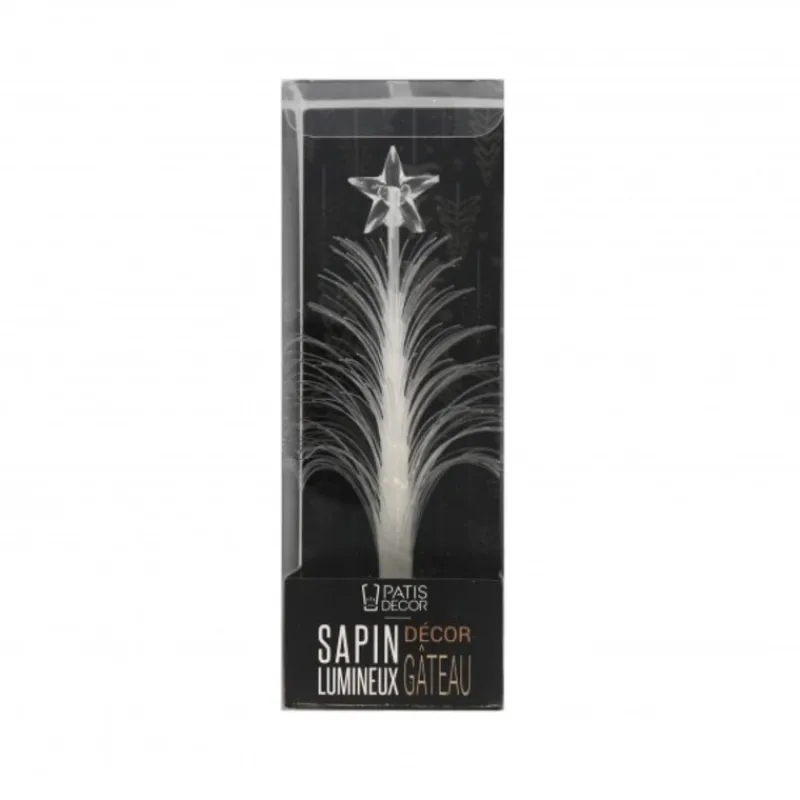 Cerf Dellier Sapin lumineux sur pique