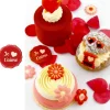 Cerf Dellier Sceau chocolat blanc Je t'aime + coeur (x70)