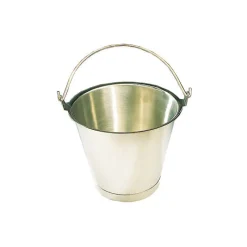 Cerf Dellier Seau inox  gradué avec socle de renfort 12 L