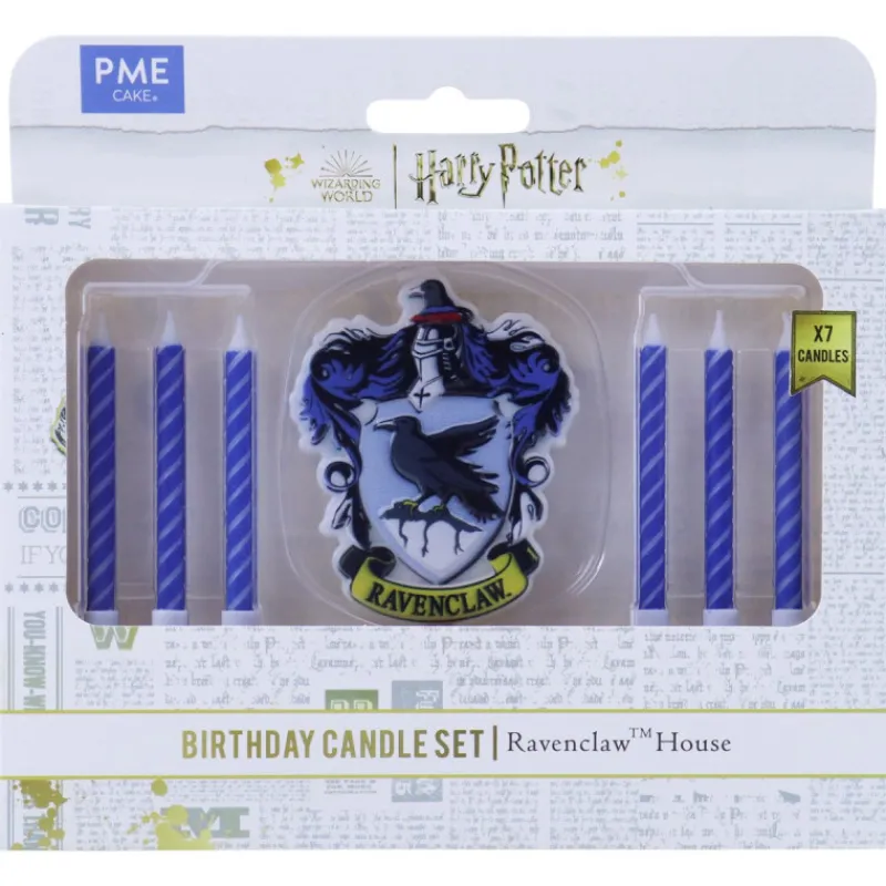 Cerf Dellier Set de 7 bougies d'anniversaire Serdaigle Harry Potter
