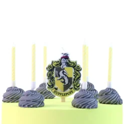 Cerf Dellier Set de 7 bougies d'anniversaire Poufsouffle Harry Potter